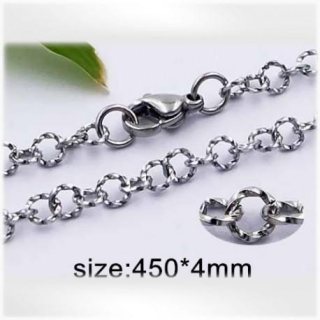 Ocelový náhrdelník - Hmotnost: 6.5g, 450x4mm